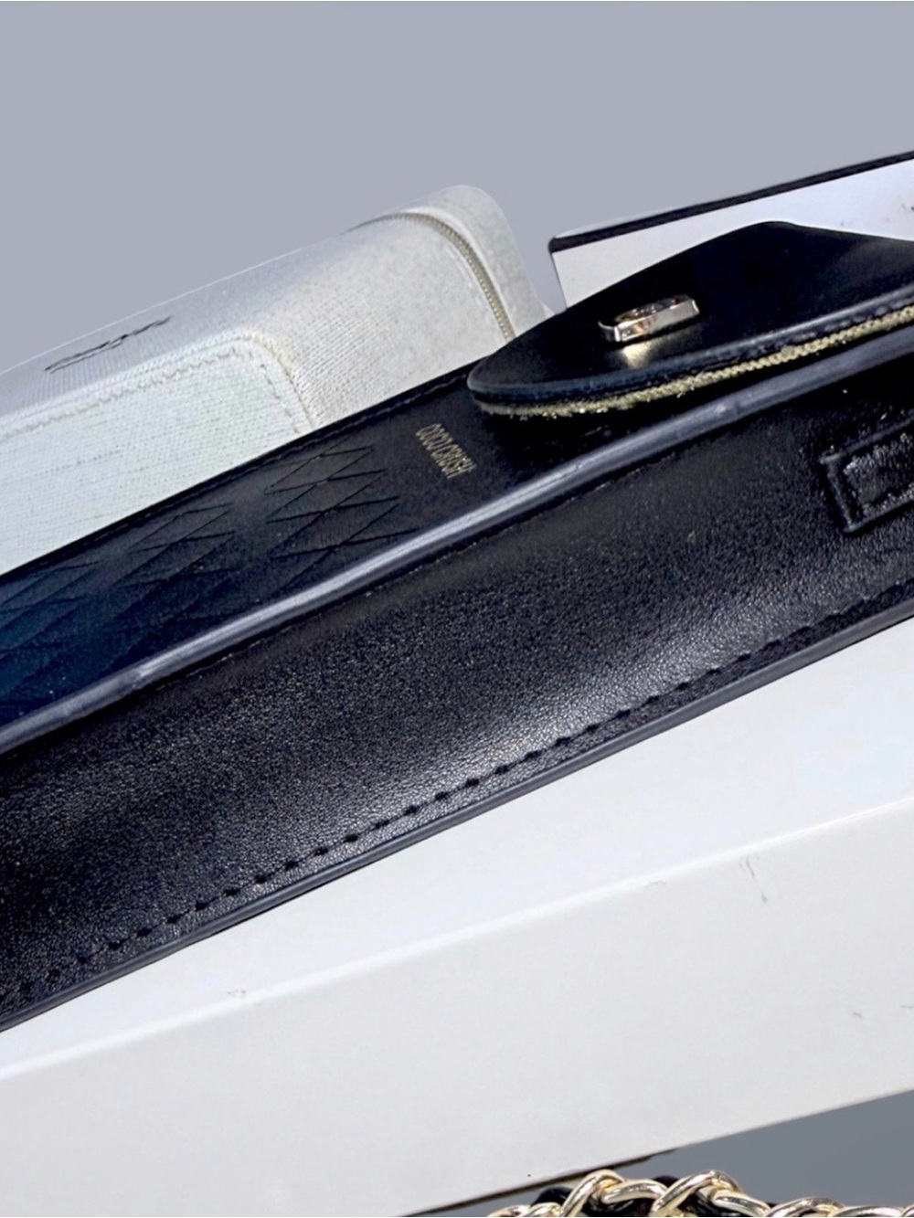 Chanel GWP Items Coco Crush Black Leather Crossbody Phone Pouch - Picture 5 of 14